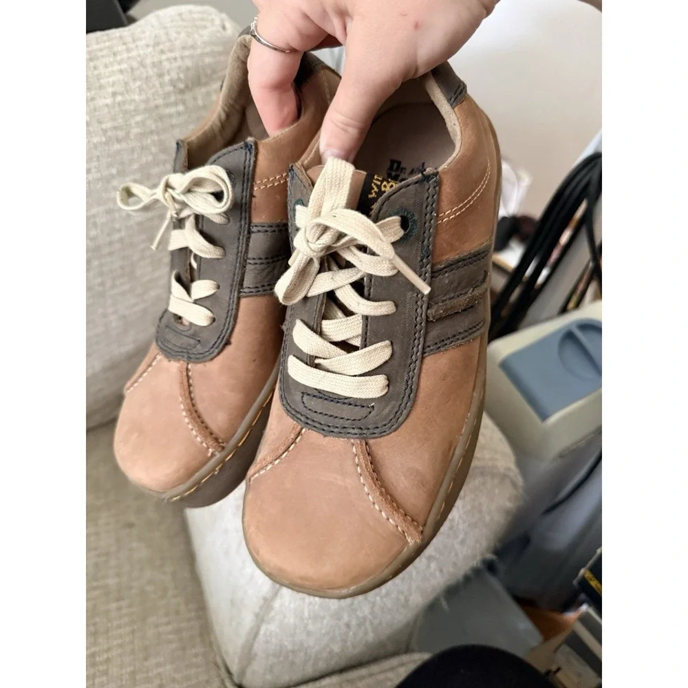 Doc Dr. Martens Brown Oxford Chunky Shoe Y2K‎ Lug Sole Men's 6 Womens 7